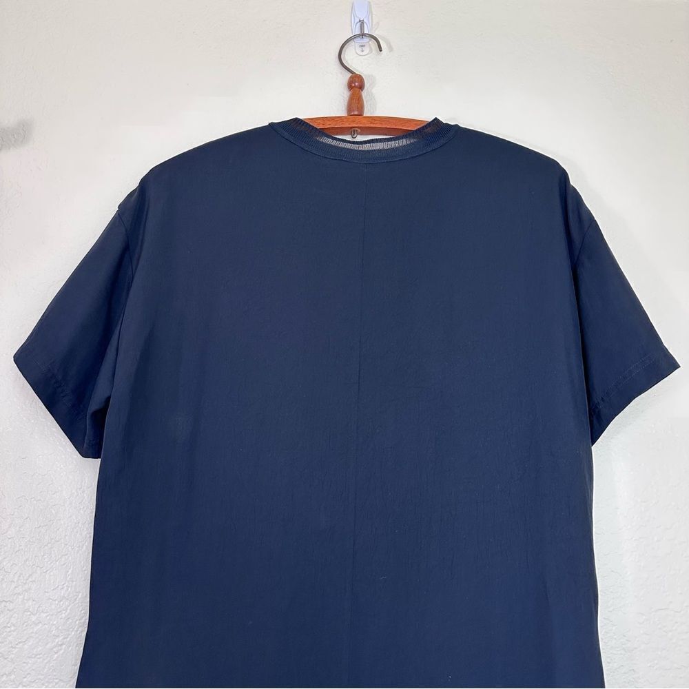 Vince Rib Trim Shift T-Shirt Dress in Black Size XS - Picture 11 of 14